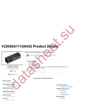 V23050-A1110-A542 datasheet  